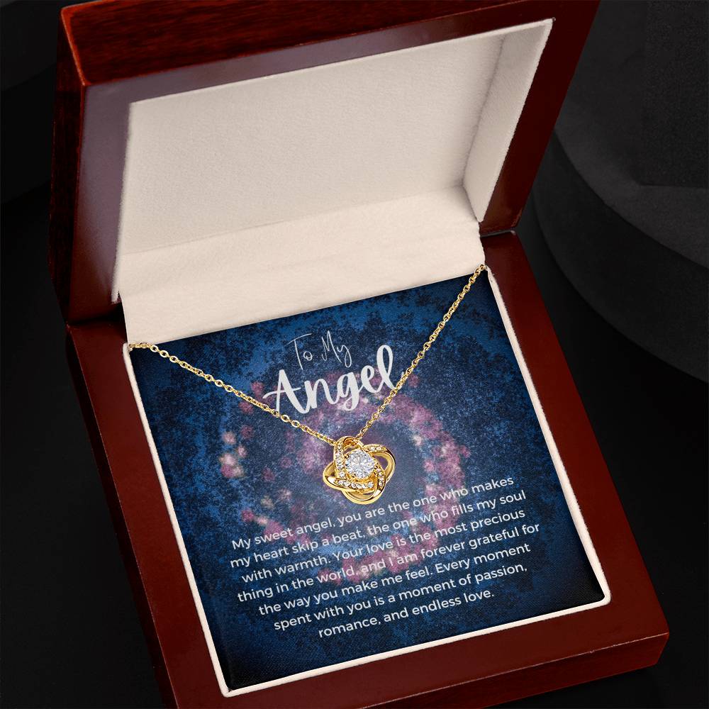 To My Angel | Celestial Love Knot Charm: Heavenly Symbol of Love ππβοΈ