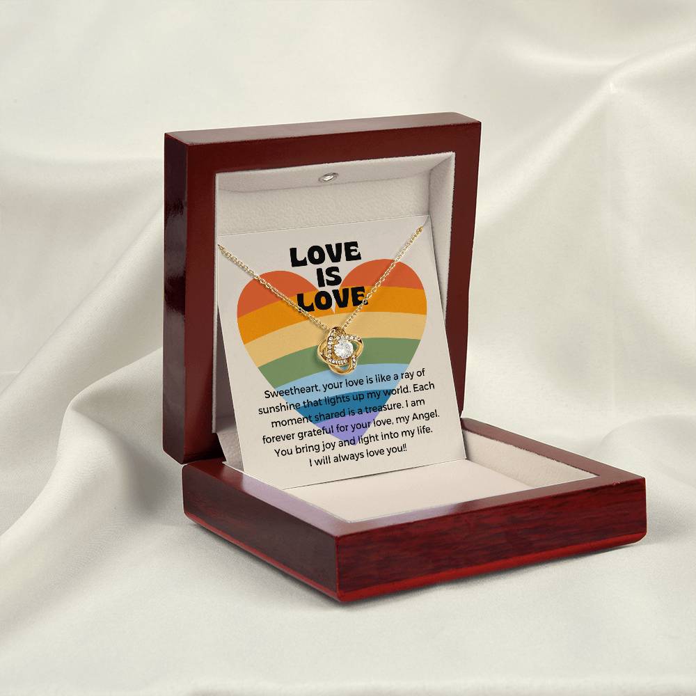 Love Is Love | Gleaming Forever Love Pendant: Mesmerizing Token of Eternal Devotion πππ