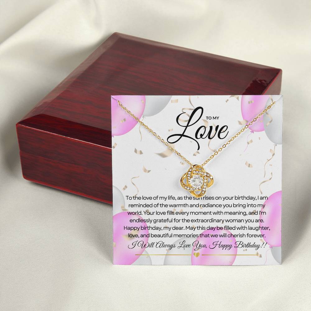 For My Love's Birthday | Sparkling Birthday Pendant πππ