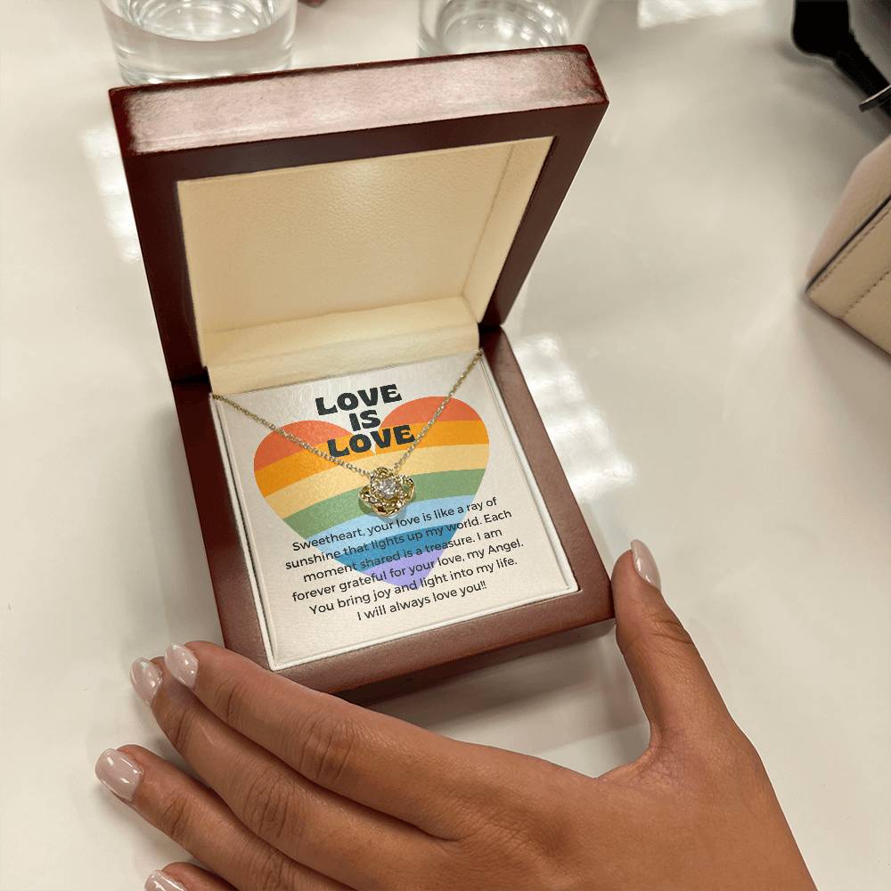 Love Is Love | Gleaming Forever Love Pendant: Mesmerizing Token of Eternal Devotion πππ