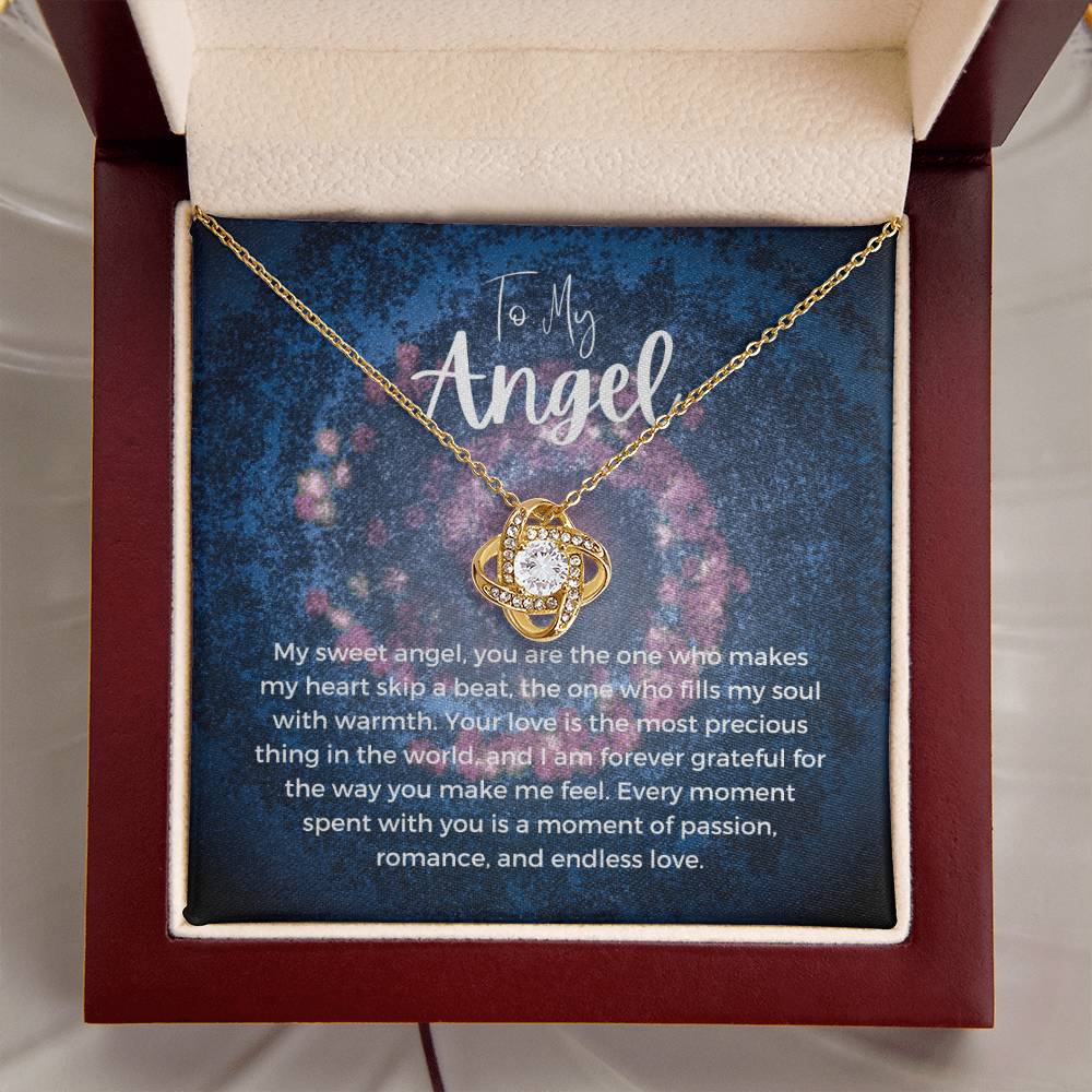 To My Angel | Celestial Love Knot Charm: Heavenly Symbol of Love ππβοΈ