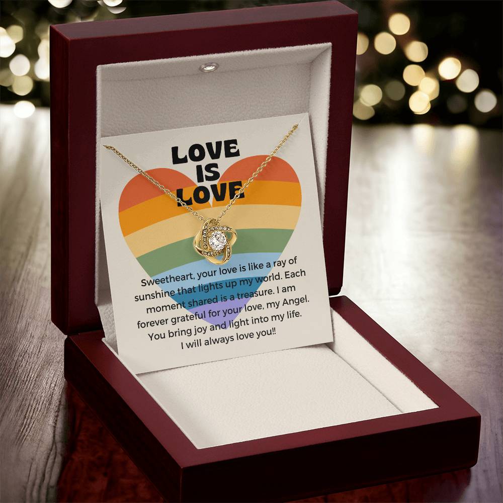 Love Is Love | Gleaming Forever Love Pendant: Mesmerizing Token of Eternal Devotion πππ