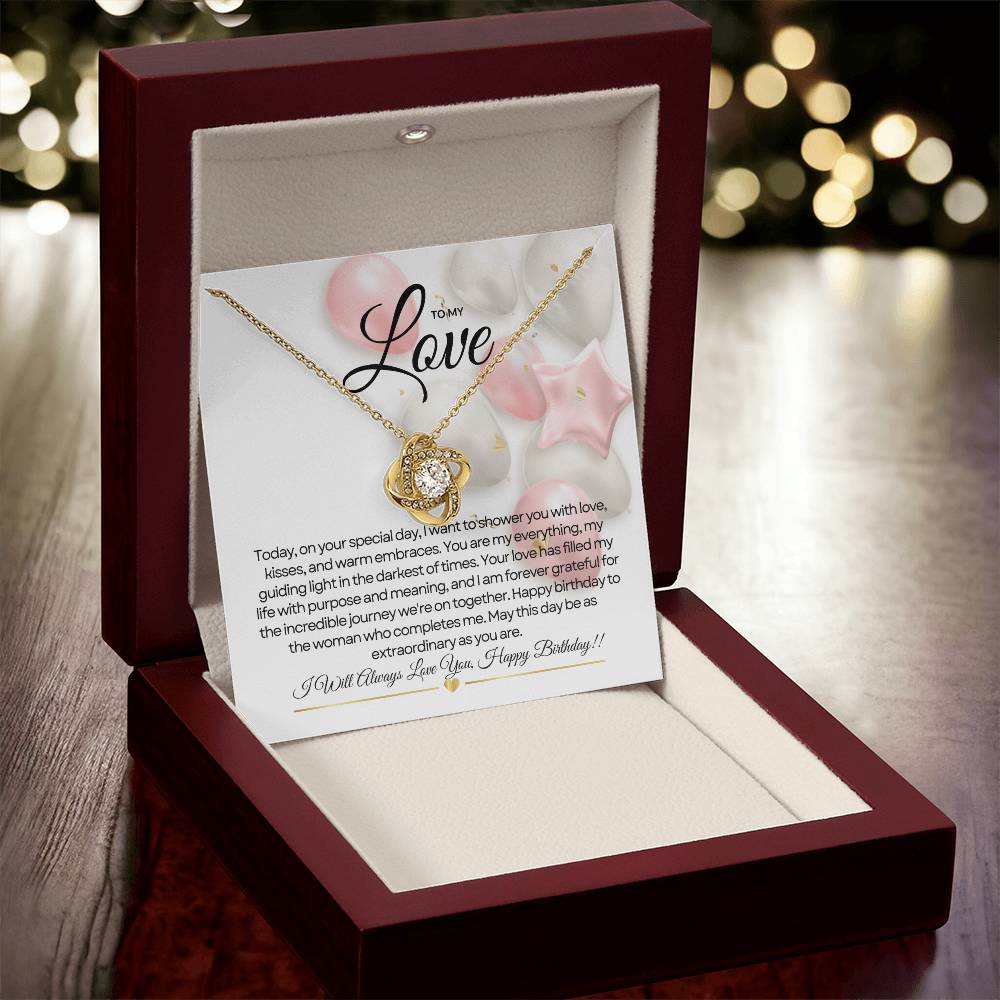 For My Love's Birthday | Gleaming Birthday Heart Necklace β¨ππ