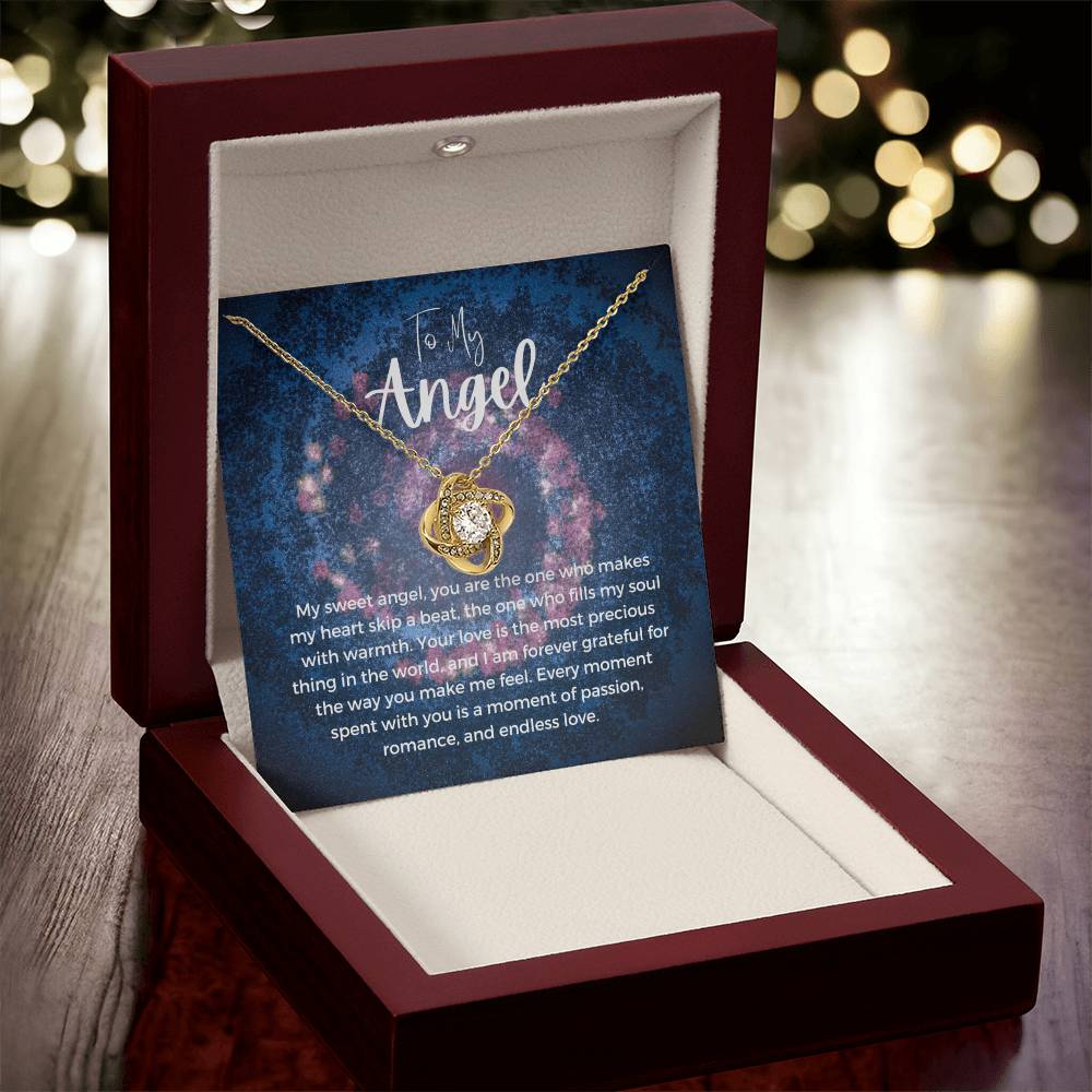 To My Angel | Celestial Love Knot Charm: Heavenly Symbol of Love ππβοΈ