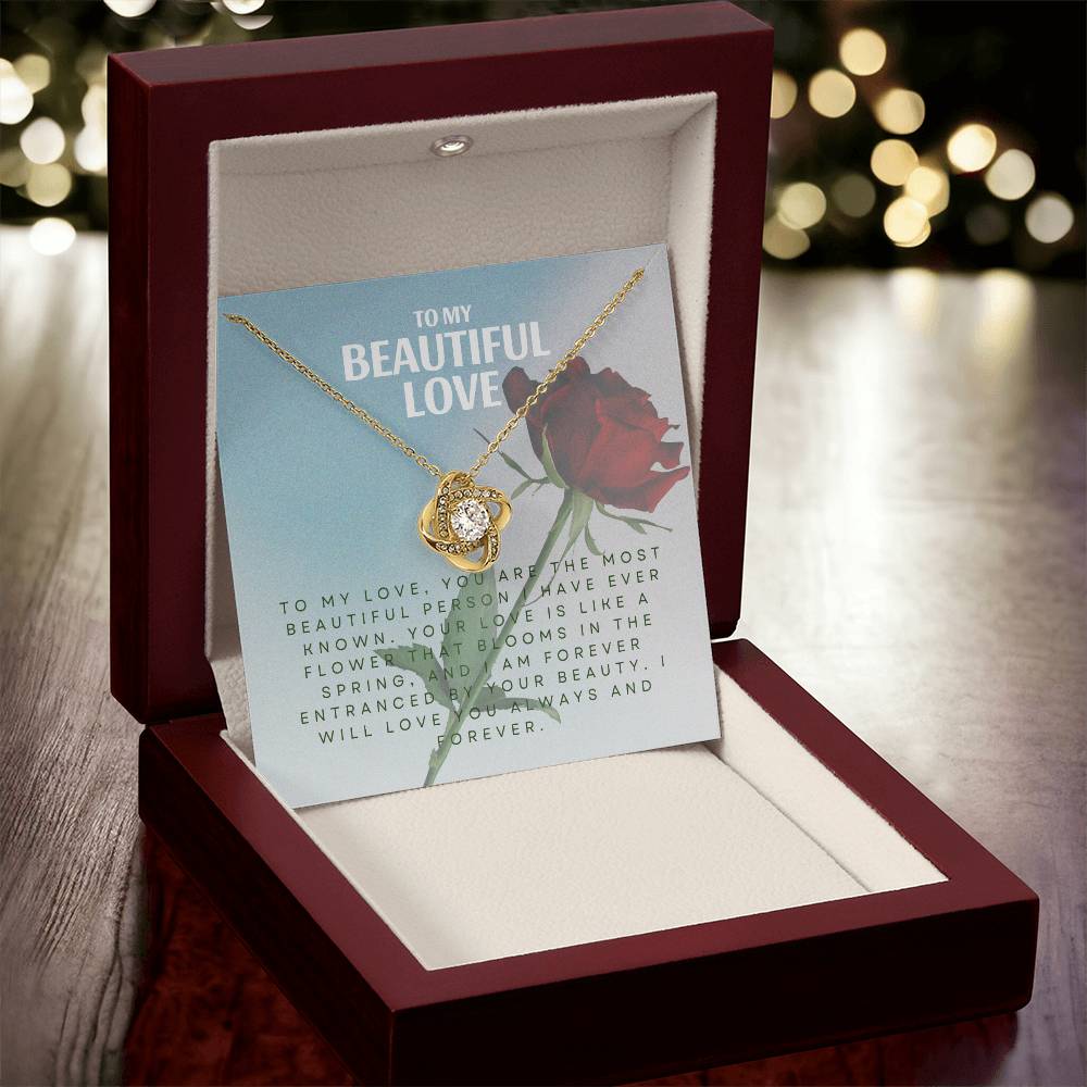 To My Beautiful Love | Forever Enchantment Necklace πβ¨πΉ