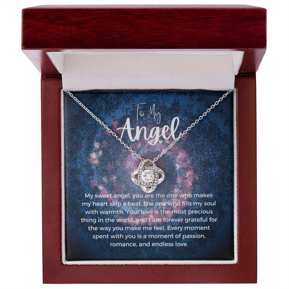 To My Angel | Celestial Love Knot Charm: Heavenly Symbol of Love ππβοΈ