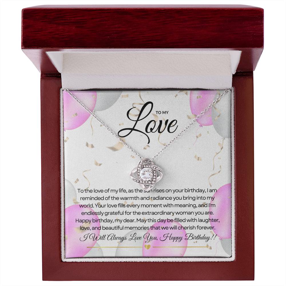 For My Love's Birthday | Sparkling Birthday Pendant πππ
