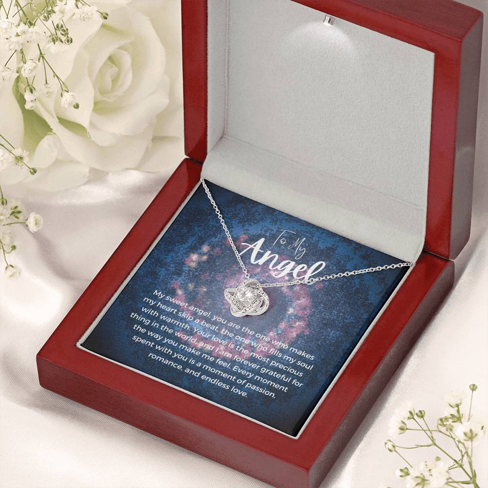 To My Angel | Celestial Love Knot Charm: Heavenly Symbol of Love ππβοΈ