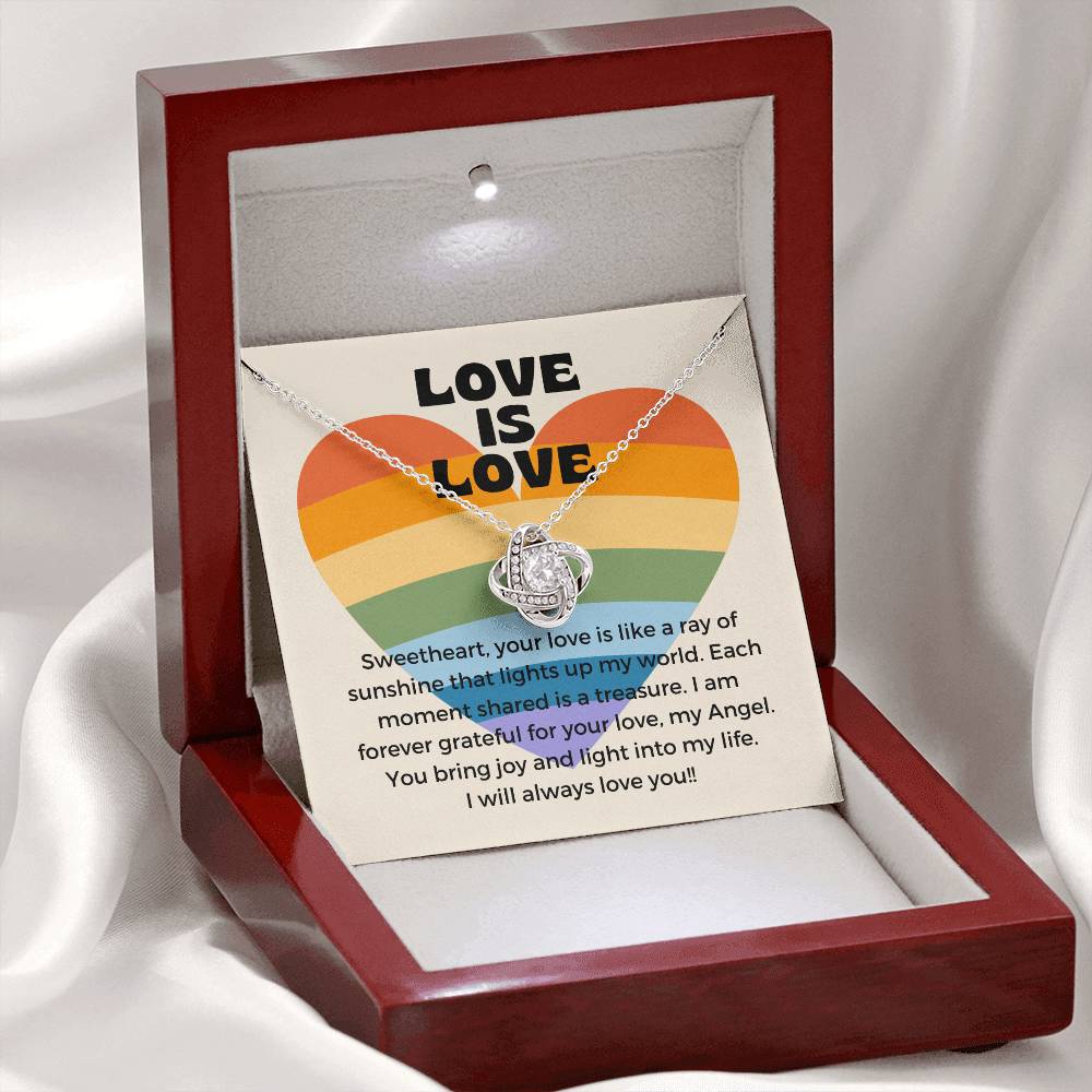 Love Is Love | Gleaming Forever Love Pendant: Mesmerizing Token of Eternal Devotion πππ