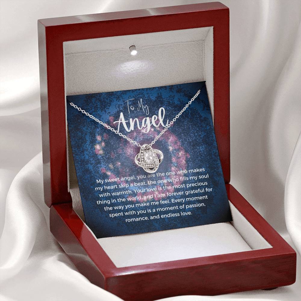 To My Angel | Celestial Love Knot Charm: Heavenly Symbol of Love ππβοΈ