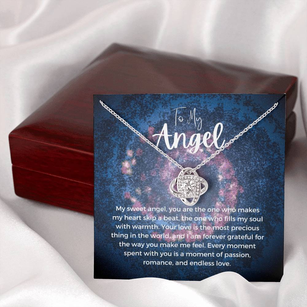 To My Angel | Celestial Love Knot Charm: Heavenly Symbol of Love ππβοΈ