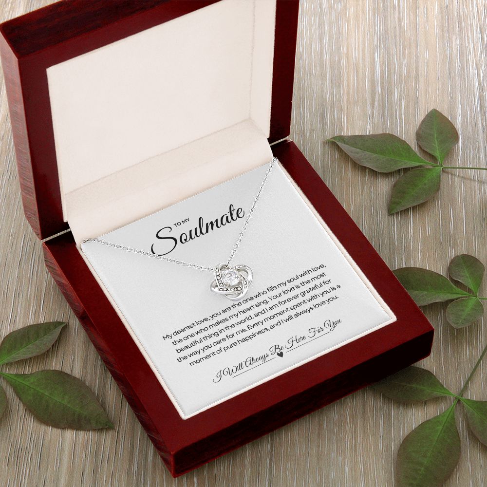To My Soulmate | Shimmering Love Knot Necklace π«ππ
