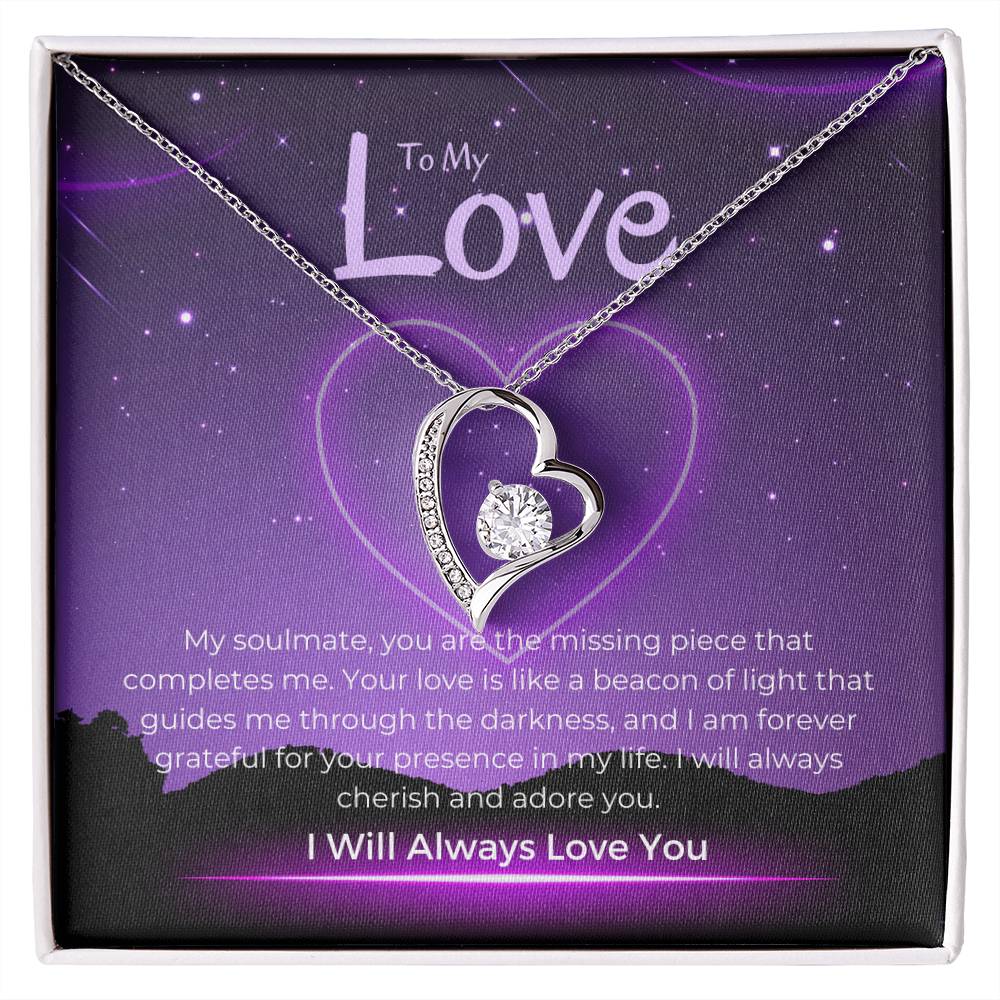 To My Love | Timeless Heart Pendant Necklace: Enduring Symbol of Love πππ