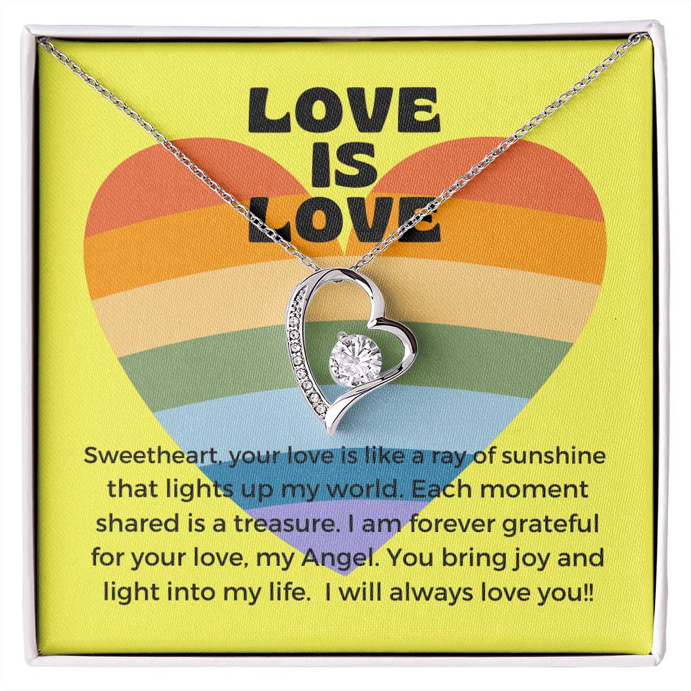 Love Is Love | Radiant Forever Love Necklace: Shining Symbol of Timeless Affection β¨πβοΈ πππ
