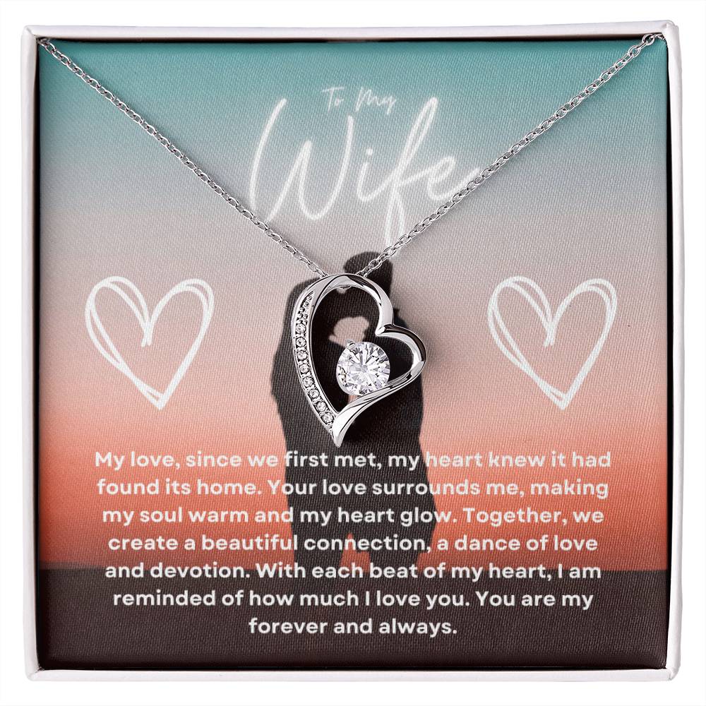 To My Wife | Radiant Forever Love Pendant: Shimmering Symbol of Eternal Affection πππ