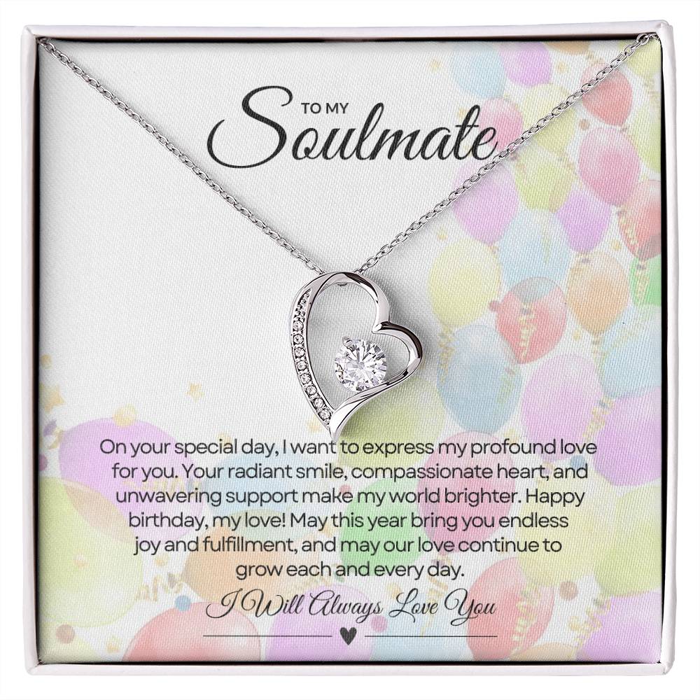 To My Love For Birthday | Glittering Heart of Celebration Necklace β¨ππ