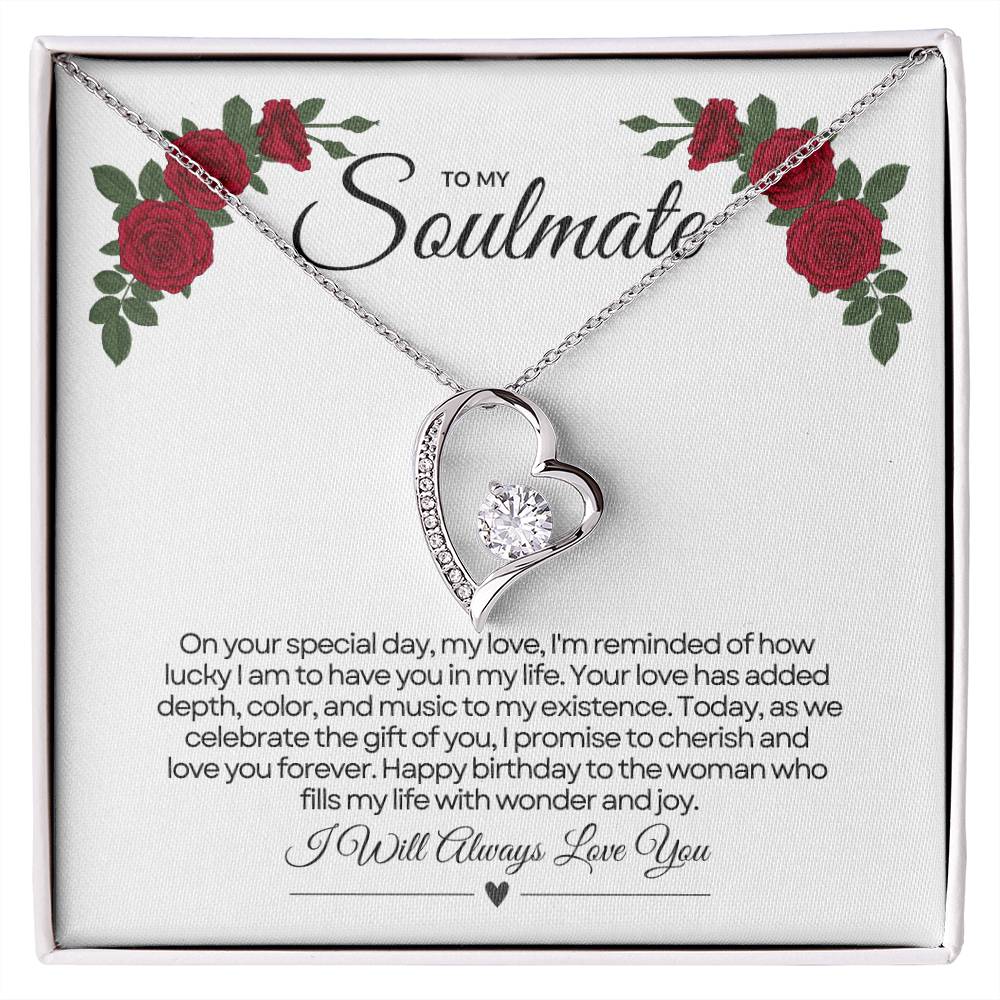 To My Love For Birthday | Festive Heart Birthday Pendant πππ