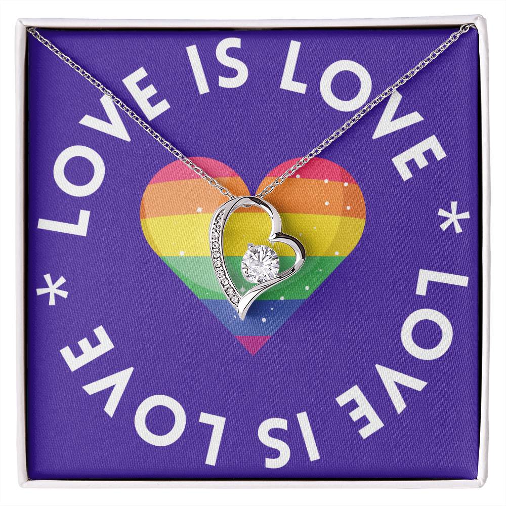 Love Is Love | Forever Love Heart Necklace: Symbolic Token of Everlasting Affection πβ³π