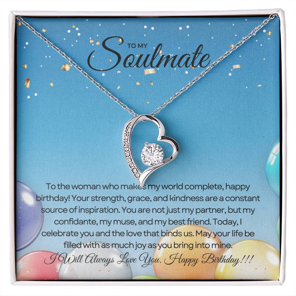 To My Love For Birthday | Joyful Heart Birthday Necklace πππ