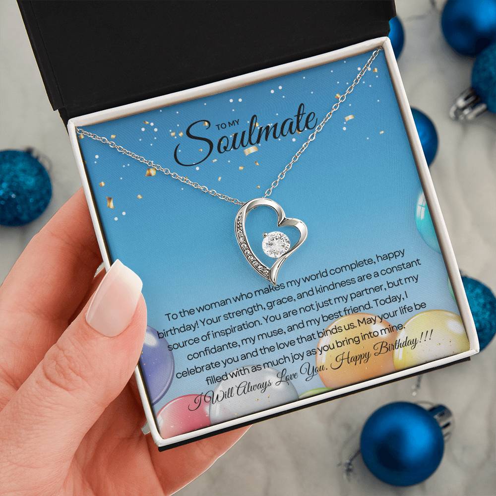To My Love For Birthday | Joyful Heart Birthday Necklace πππ