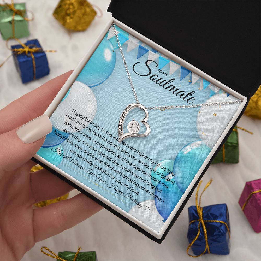 To My Love For Birthday | Joyful Heart Birthday Necklace πππ