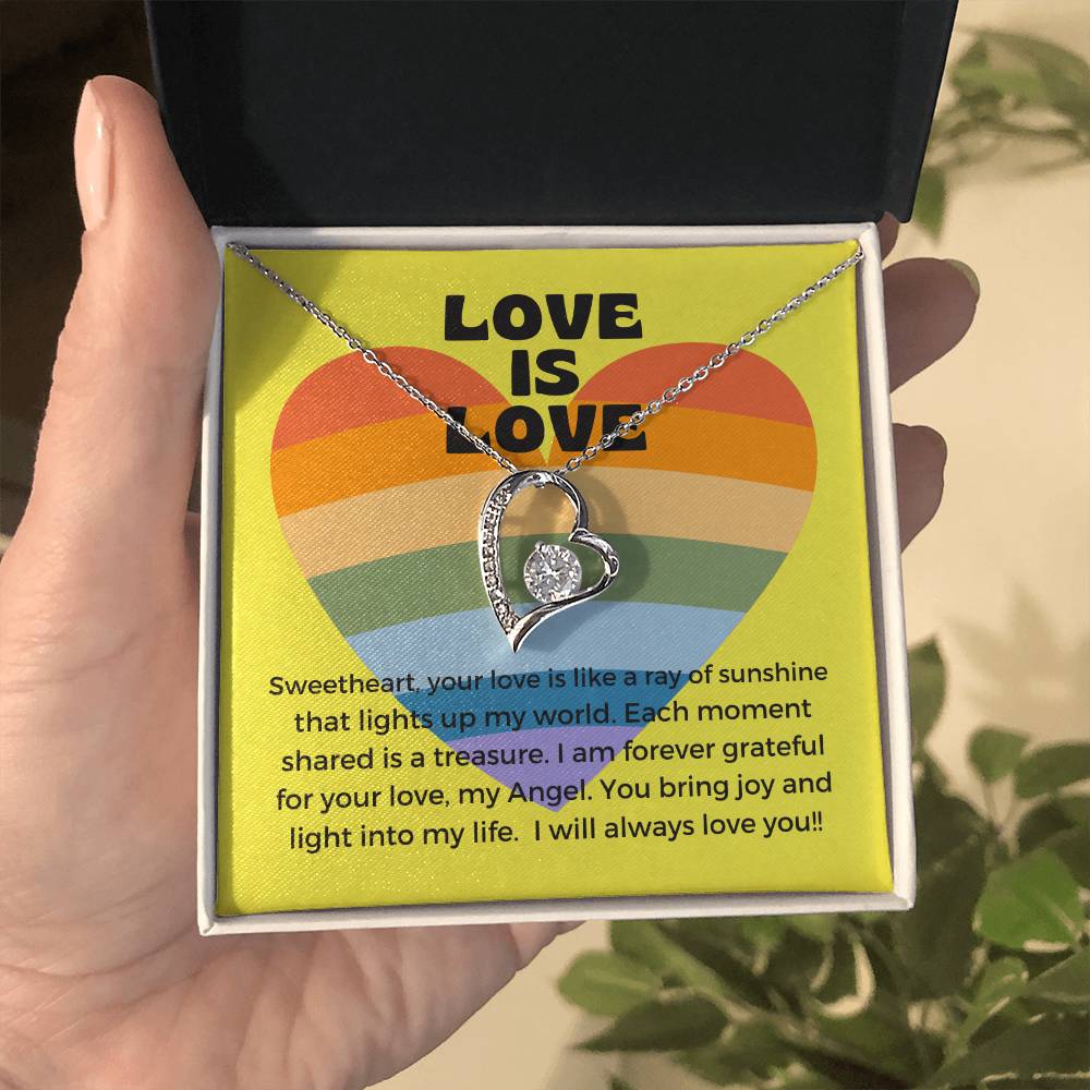 Love Is Love | Radiant Forever Love Necklace: Shining Symbol of Timeless Affection β¨πβοΈ πππ