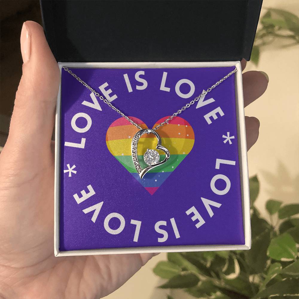 Love Is Love | Forever Love Heart Necklace: Symbolic Token of Everlasting Affection πβ³π
