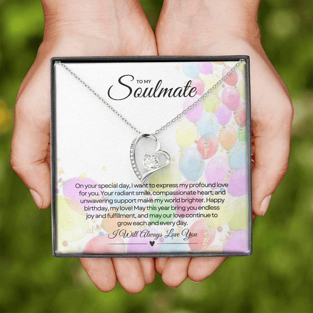 To My Love For Birthday | Glittering Heart of Celebration Necklace β¨ππ