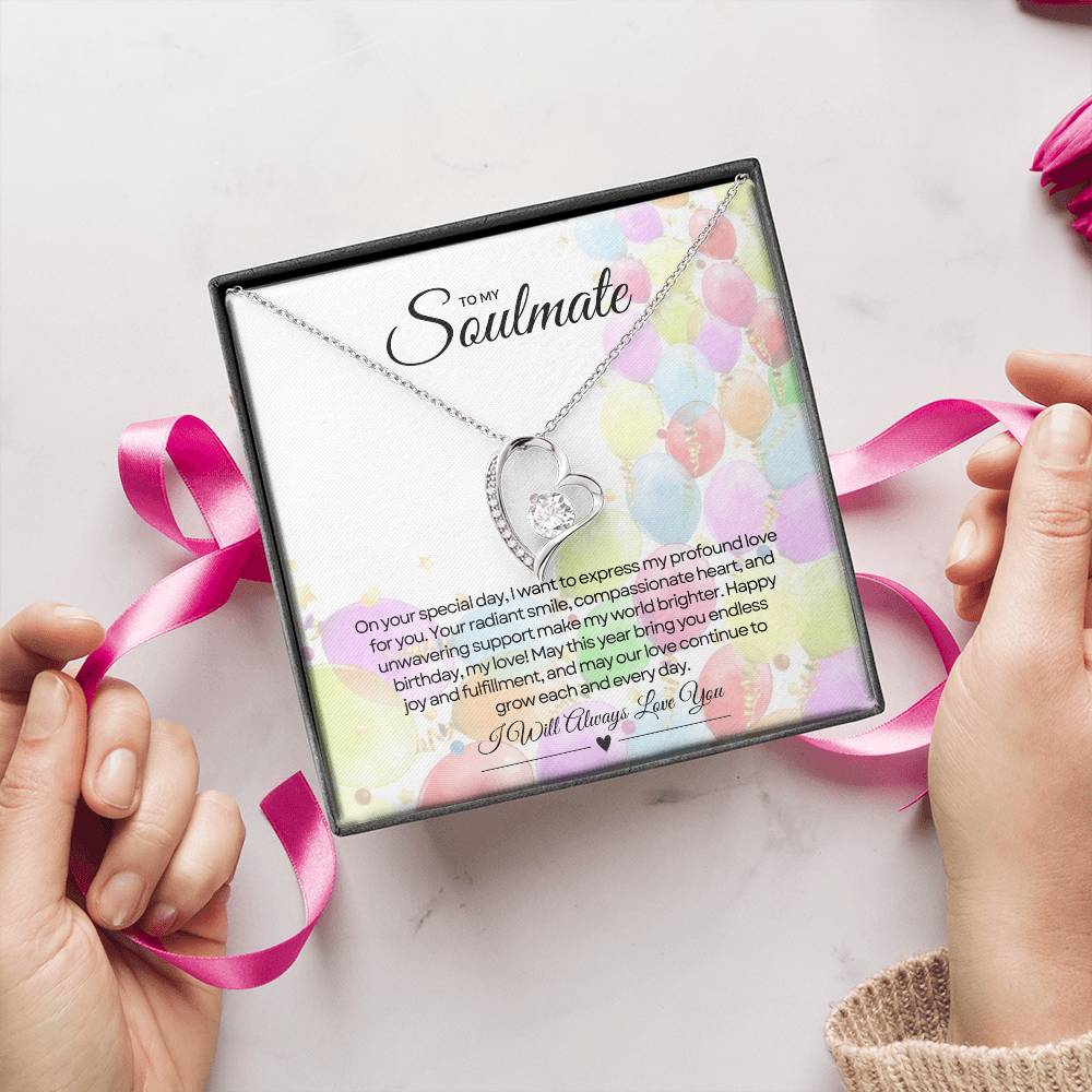 To My Love For Birthday | Glittering Heart of Celebration Necklace β¨ππ