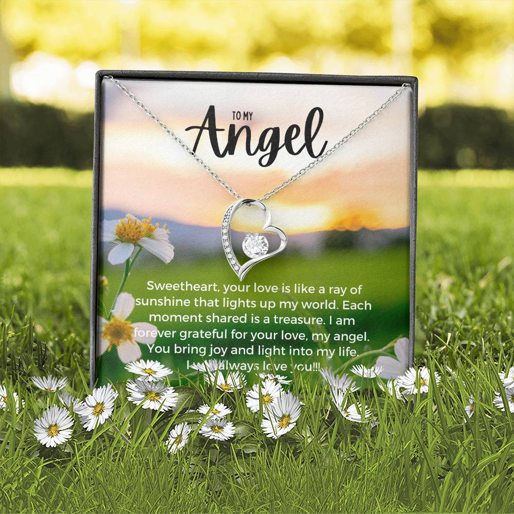 To My Angel | Enchanted Forever Love Necklace: Captivating Token of Affection ππ΅π