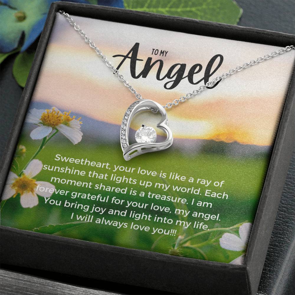 To My Angel | Enchanted Forever Love Necklace: Captivating Token of Affection ππ΅π