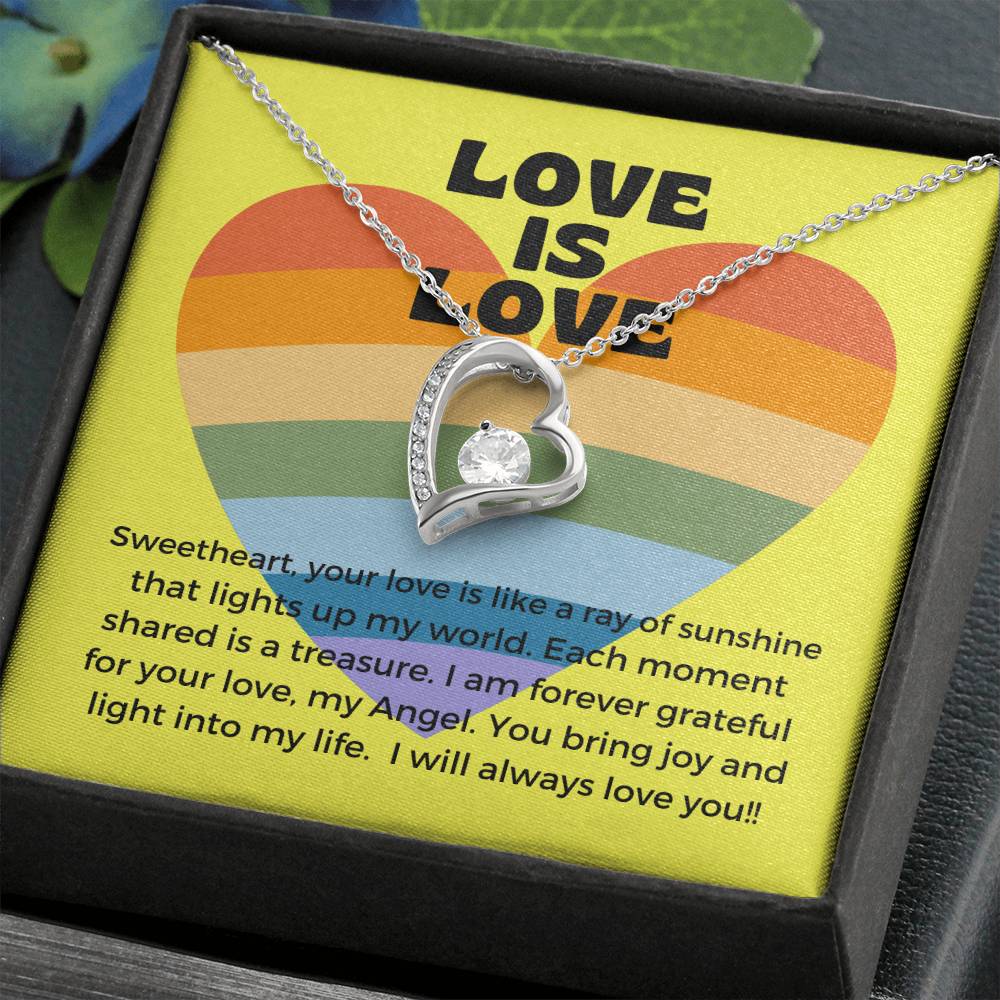 Love Is Love | Radiant Forever Love Necklace: Shining Symbol of Timeless Affection β¨πβοΈ πππ
