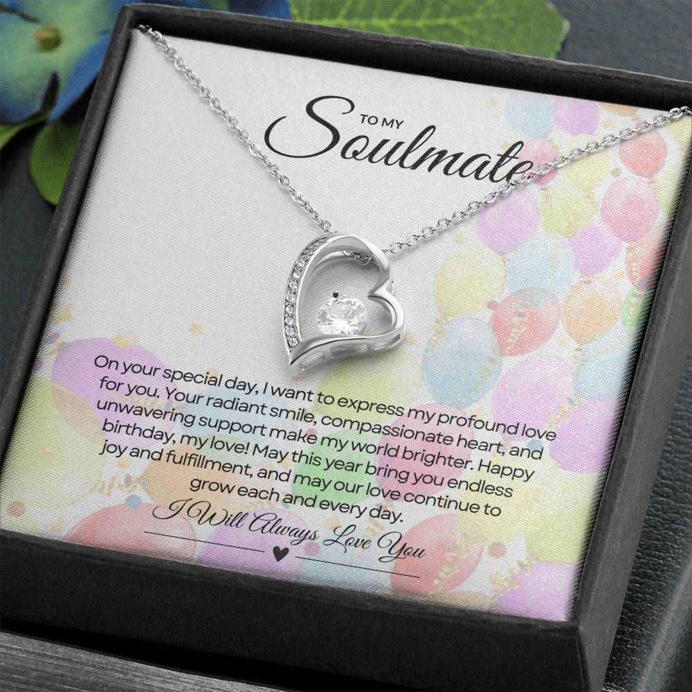 To My Love For Birthday | Glittering Heart of Celebration Necklace β¨ππ