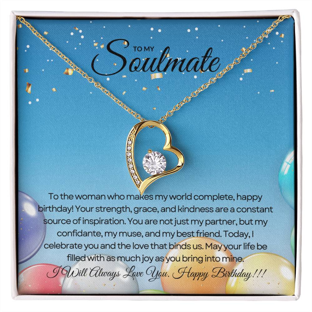 To My Love For Birthday | Joyful Heart Birthday Necklace πππ
