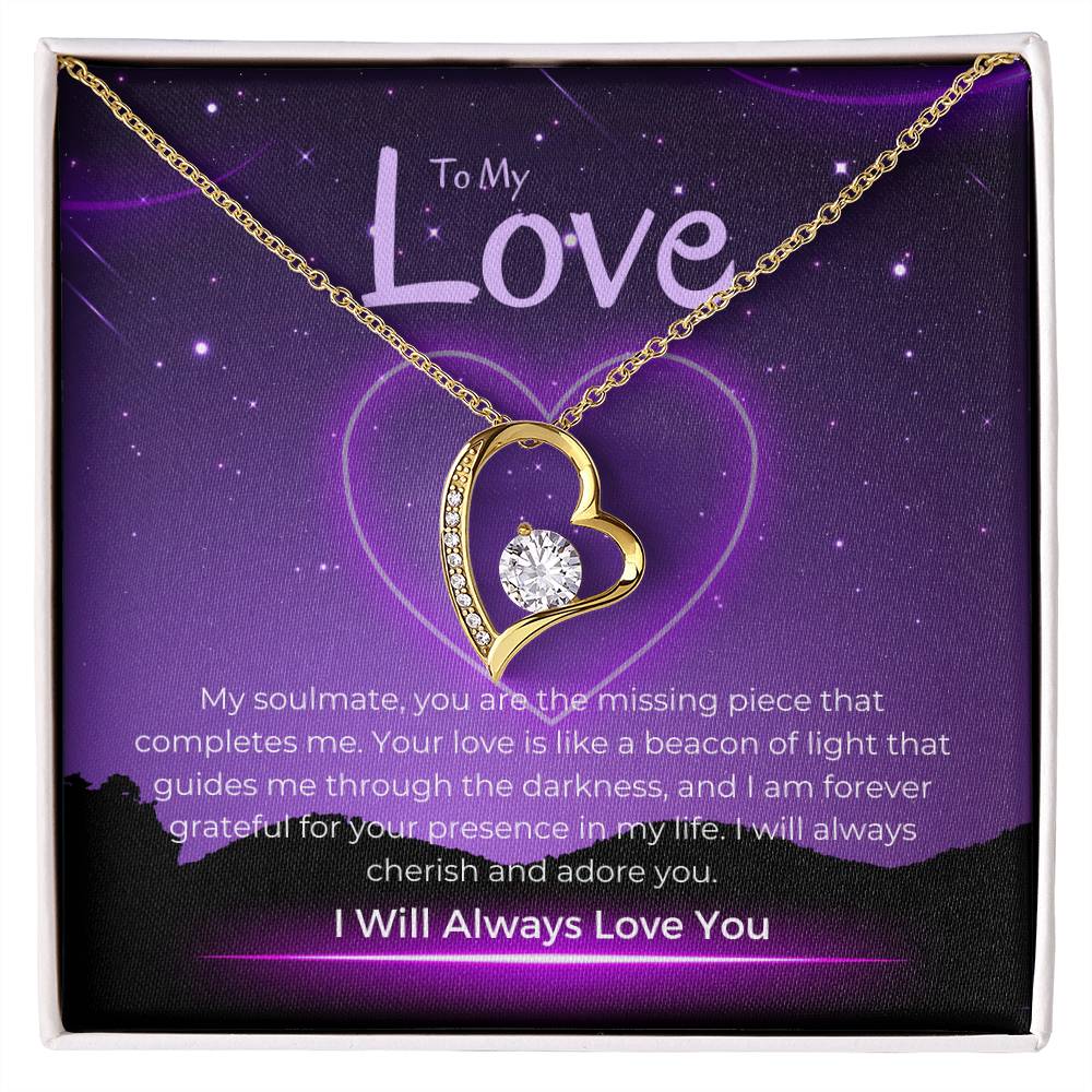 To My Love | Timeless Heart Pendant Necklace: Enduring Symbol of Love πππ