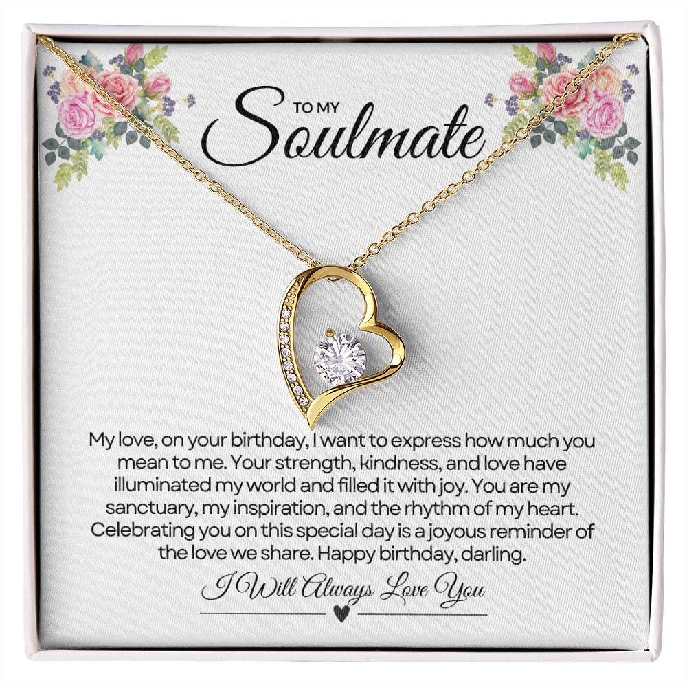To My Love For Birthday | Gleaming Birthday Sentiments Necklace β¨ππ