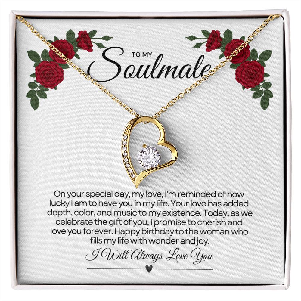 To My Love For Birthday | Festive Heart Birthday Pendant πππ