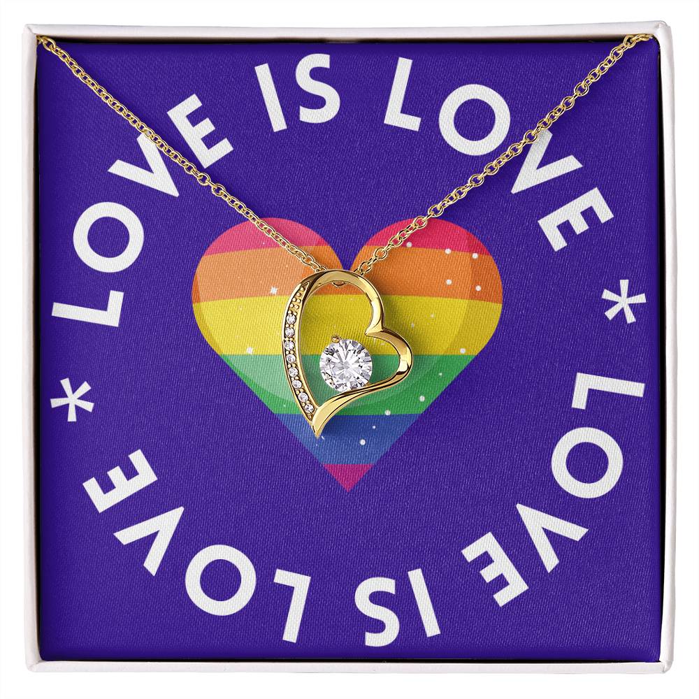 Love Is Love | Forever Love Heart Necklace: Symbolic Token of Everlasting Affection πβ³π