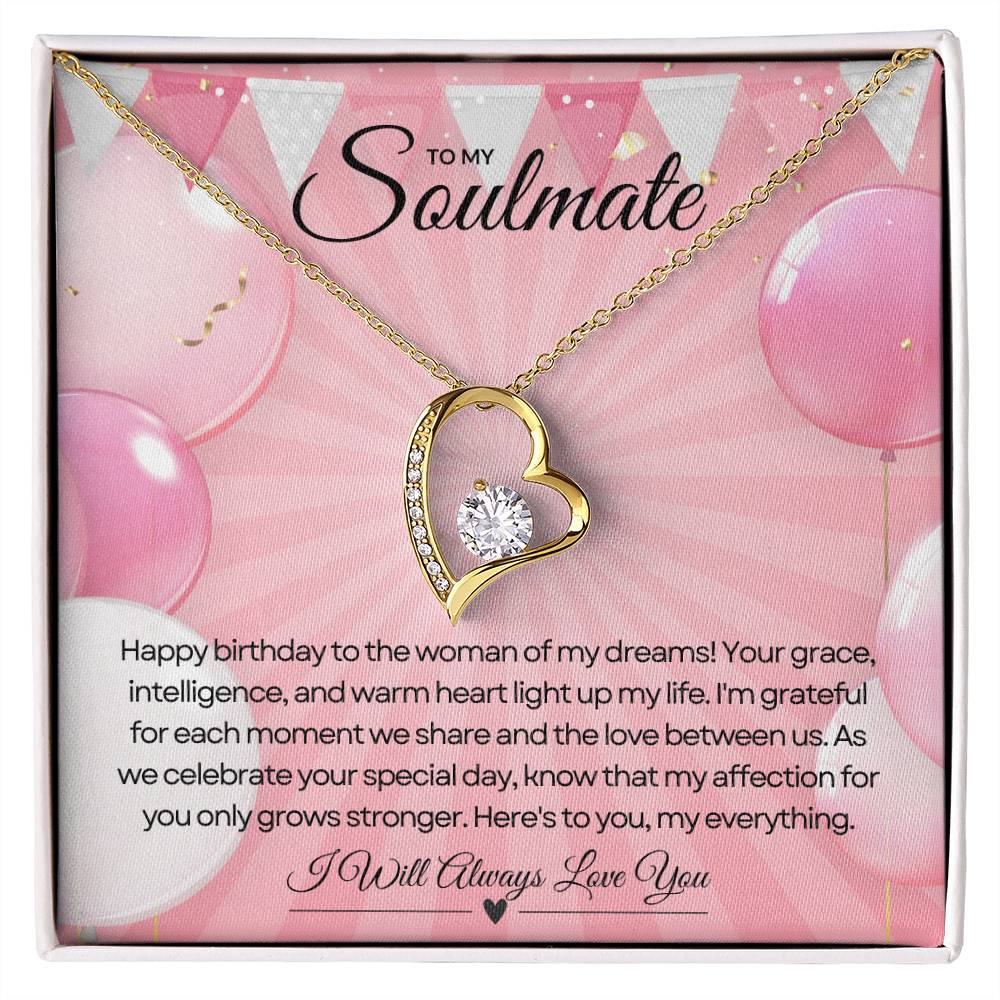 To My Love For Birthday | Glittering Heart of Celebration Necklace β¨ππ