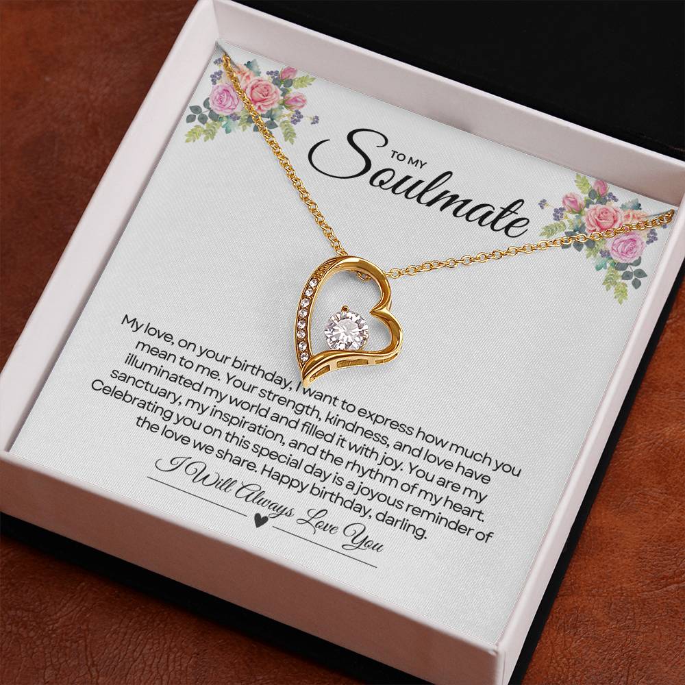 To My Love For Birthday | Gleaming Birthday Sentiments Necklace β¨ππ