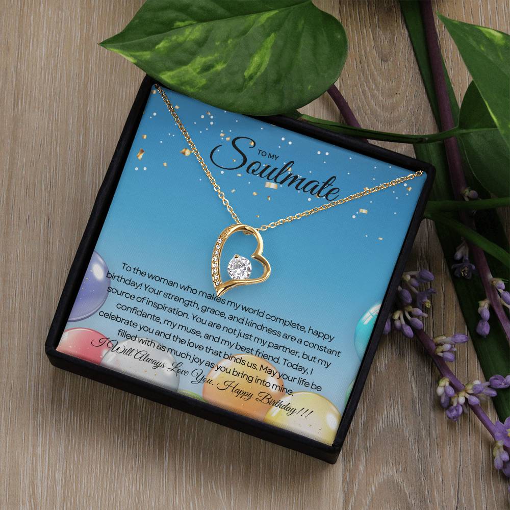 To My Love For Birthday | Joyful Heart Birthday Necklace πππ