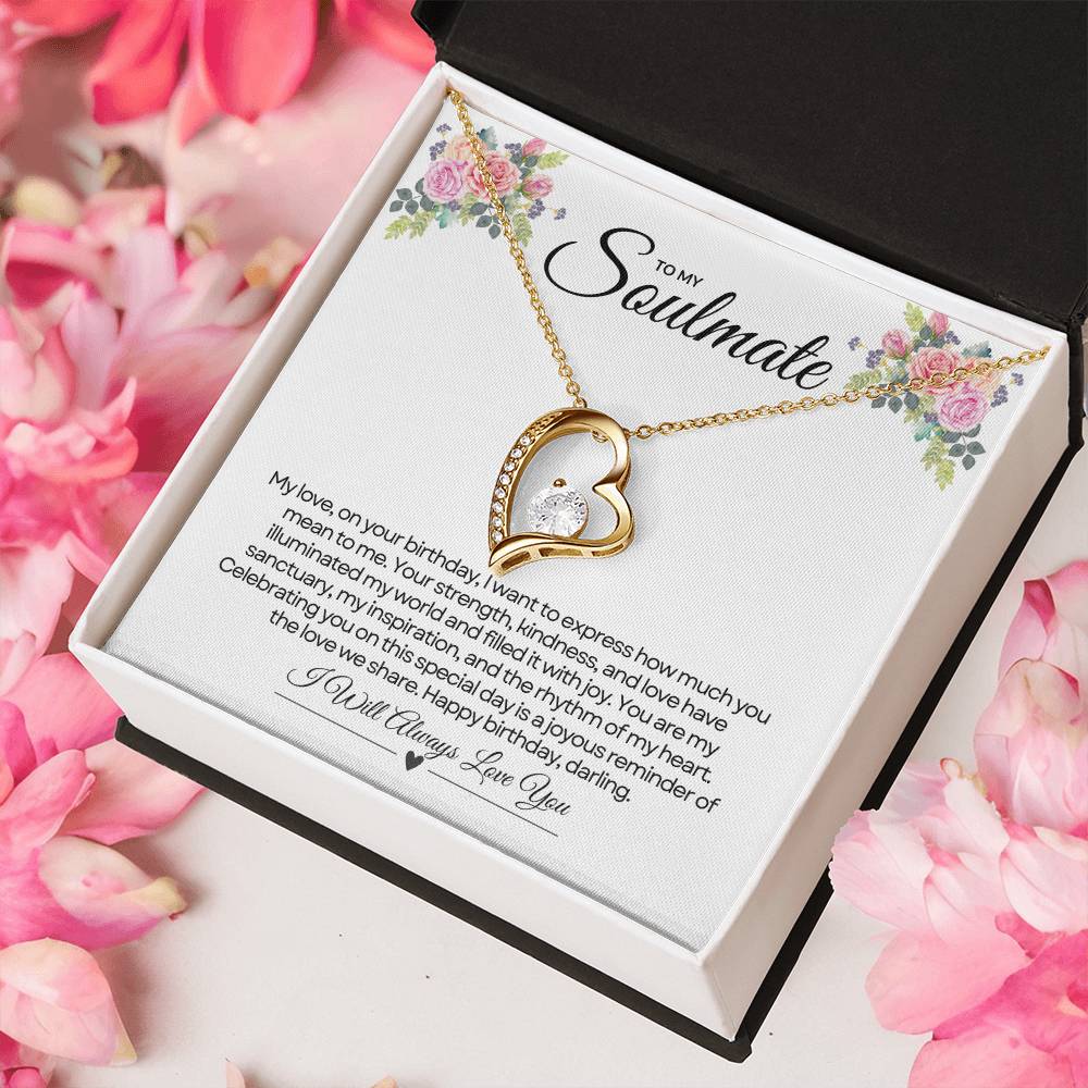 To My Love For Birthday | Gleaming Birthday Sentiments Necklace β¨ππ