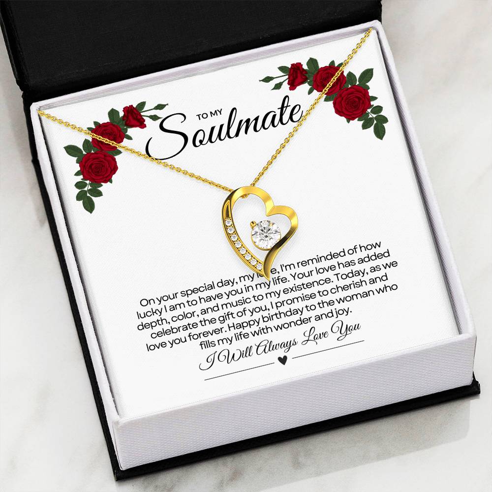 To My Love For Birthday | Festive Heart Birthday Pendant πππ