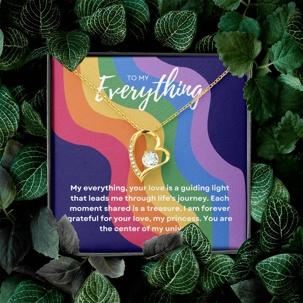 To My Everything | Sparkling Devotion Pendant Necklace: Forever Love Symbolπππ