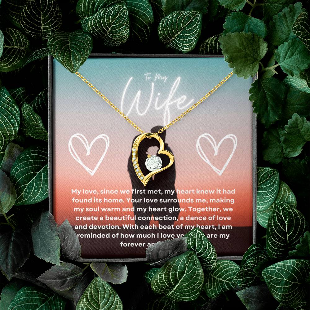 To My Wife | Radiant Forever Love Pendant: Shimmering Symbol of Eternal Affection πππ