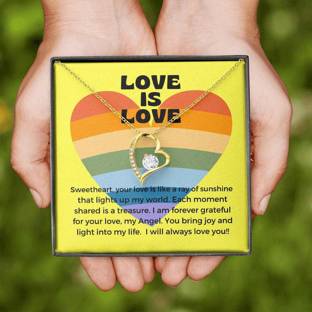 Love Is Love | Radiant Forever Love Necklace: Shining Symbol of Timeless Affection β¨πβοΈ πππ