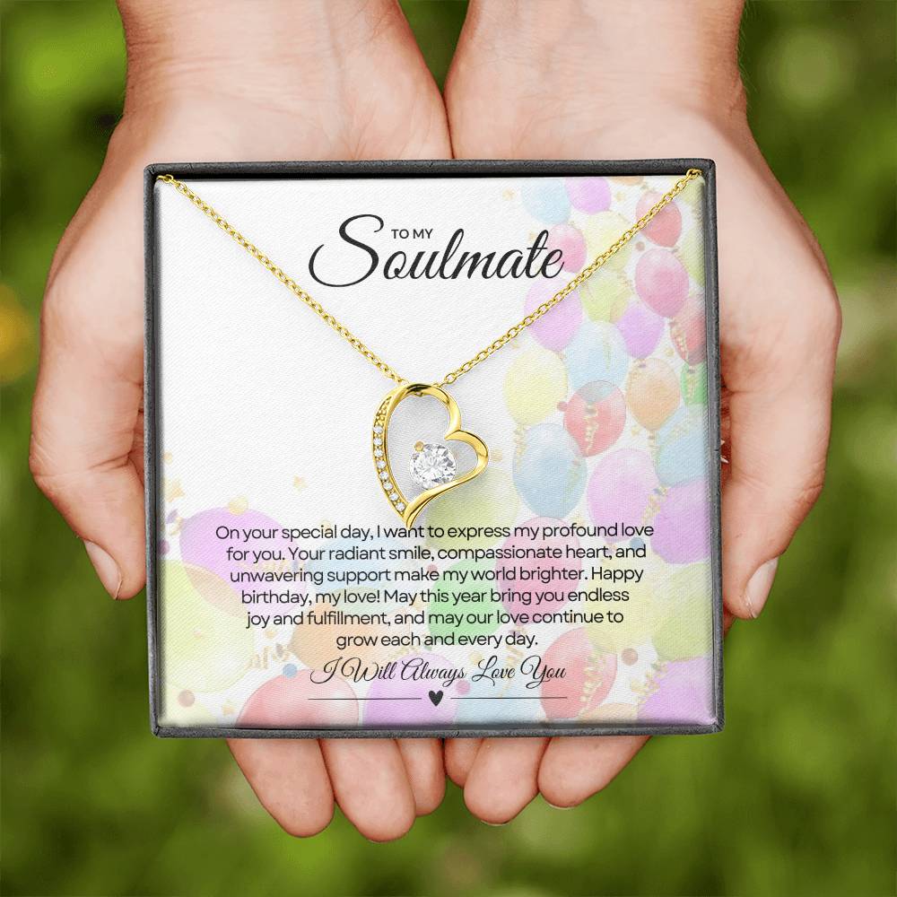 To My Love For Birthday | Glittering Heart of Celebration Necklace β¨ππ