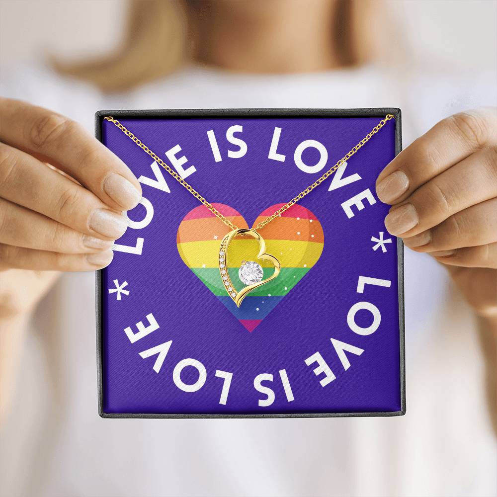 Love Is Love | Forever Love Heart Necklace: Symbolic Token of Everlasting Affection πβ³π
