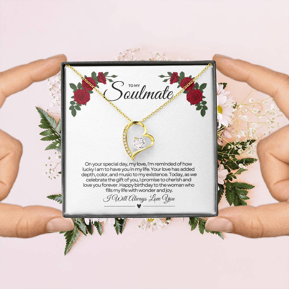 To My Love For Birthday | Festive Heart Birthday Pendant πππ