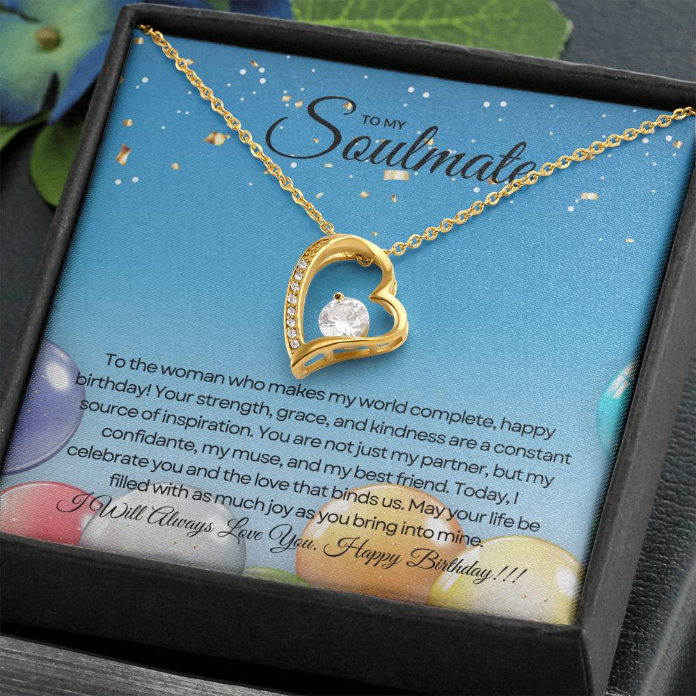 To My Love For Birthday | Joyful Heart Birthday Necklace πππ
